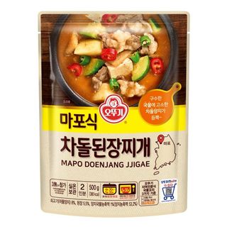 오뚜기 마포식 차돌된장찌개 500G