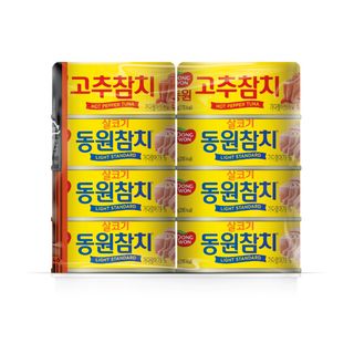 동원 살코기참치+고추참치 135G*6+135G*2