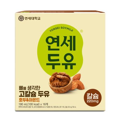 연세 뼈를생각한 고칼슘 호두아몬드 두유 190ML*16