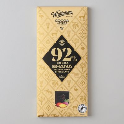[신상품] 휘태커스 92%카카오 가나 다크초콜렛 블록 100G