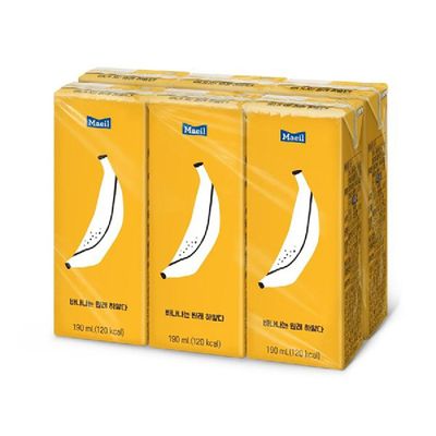매일 바나나는 원래하얗다 멸균 190ML*6