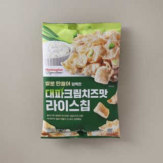 홈플러스시그니처 대파크림치즈 라이스칩 60G