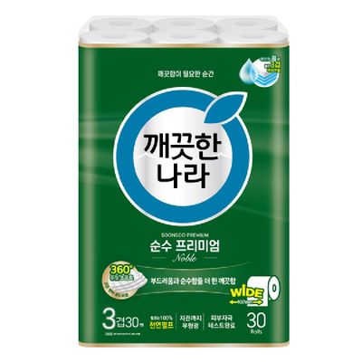 깨끗한나라 순수 프리미엄 노블 30M*30롤