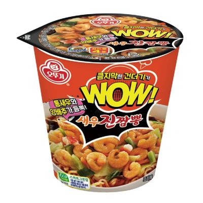[Express] 오뚜기 WOW 새우 진짬뽕컵 80G