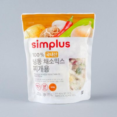 simplus 국내산 냉동채소믹스(찌개용) 450G
