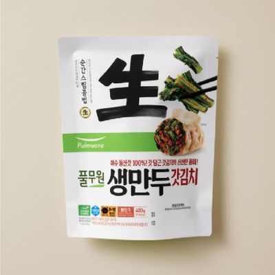 풀무원 생만두 갓김치 400G