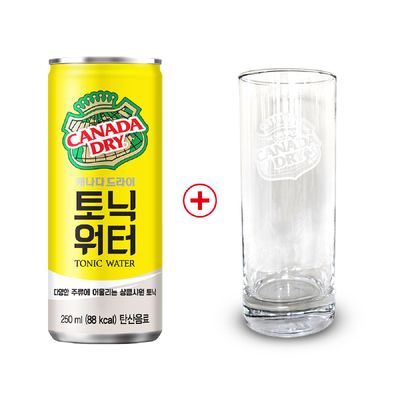 [코카콜라직영]캐나다 토닉워터 250CAN(30입)+하이볼잔 증정