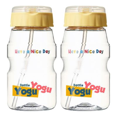 코멕스 요구요구 빨대물병 옐로우 460ml X 2개