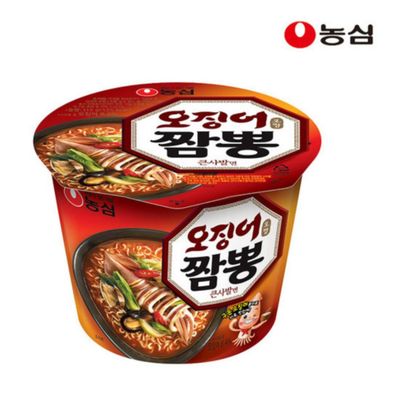 농심 오징어짬뽕 큰컵 16개 (유통기한임박 할인상품)