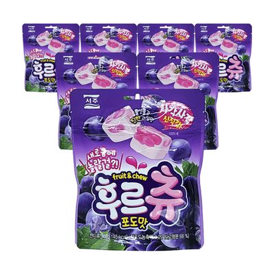 과자천국 영양간식 서주 후르츄 포도맛 40g 7입