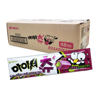 과자천국 영양간식 [박스] 오리온 아이셔츄 포도샤인머스캣맛 48g 48입