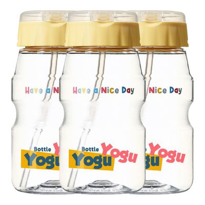 코멕스 요구요구 빨대물병 옐로우 460ml X 3개