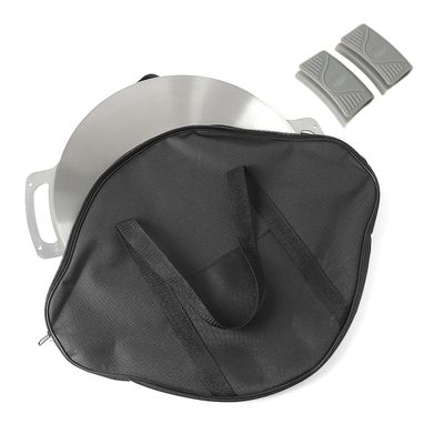 도매토피아 만능큐 스텐 그리들(30cm) (손잡이+가방포함)