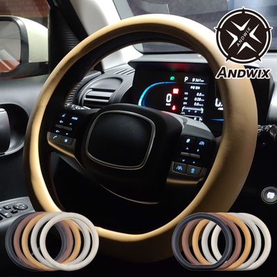 앤드윅스 국산 수제 핸들커버 D컷 솔리드 마카롱브라운