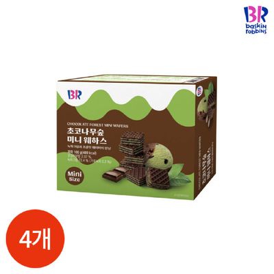 (1004580) 초코나무숲 미니 웨하스 100gx4개