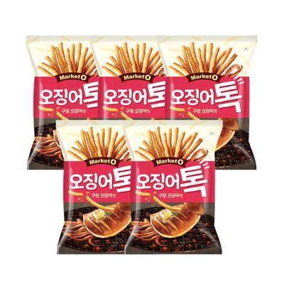 오리온 마켓오 오징어톡 구운오징어맛 107g x 5개 무료배송
