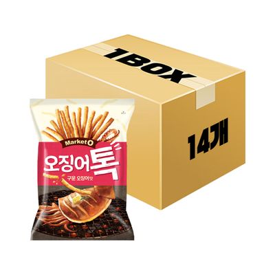 오리온 마켓오 오징어톡 구운오징어맛 107g x 14개 x 1박스