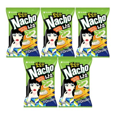 오리온 도도한 나쵸 사워크림 어니언맛 92g x 5개
