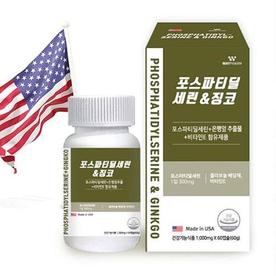 웨이팜 포스파티딜세린 징코 1000mg x 60캡슐