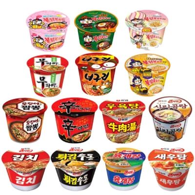 까르보 불닭볶음면 큰컵x6컵+농심 너구리 큰사발x6컵