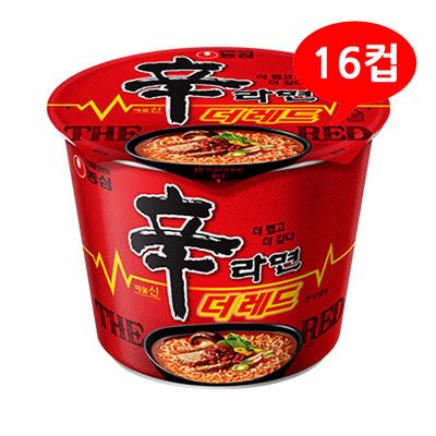 (1902850) 농심 신라면 더 레드 큰사발 117gx16컵