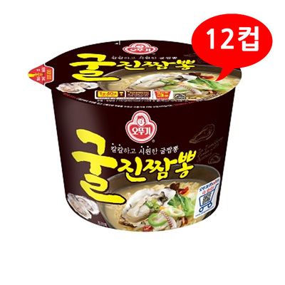 (1901980) 오뚜기 굴 진짬뽕 110gx12컵