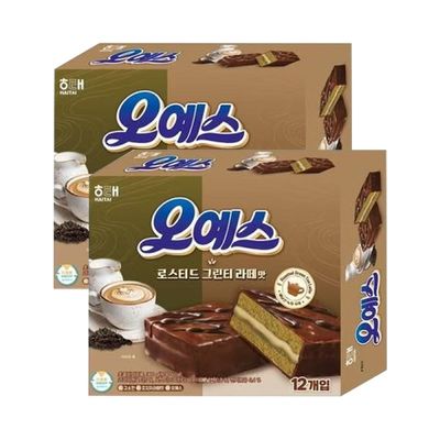 해태 오예스 로스티드 그린티 라떼맛360gx2개