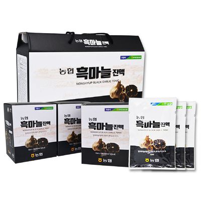 농협 흑마늘 진액 30포 발효 흑 마늘 즙 흑마늘액기스 결혼식 답례품 50대 아빠생일선물