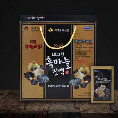 의성 흑마늘 진액 30포 발효 흑 마늘 즙 흑마늘액기스 결혼식 답례품 50대 아빠생일선물