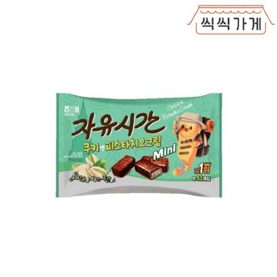 [씩씩가게] 자유시간미니 쿠키앤피스타치오크림 400g