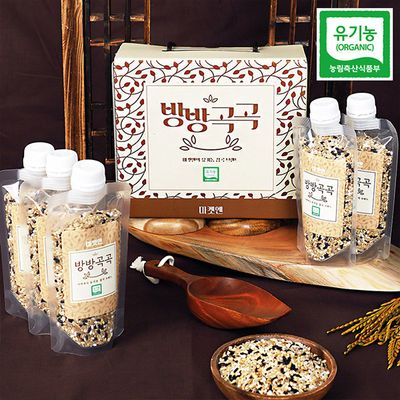 프레쉬푸드 국내산 유기농 찹쌀 현미 귀리 찰보리 찰흑미 혼합 500g x 5