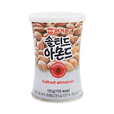 머거본 솔티드 아몬드 캔 135g 간편안주 주전부리 안주 맥주안주 골프안주 머거본안주 간편