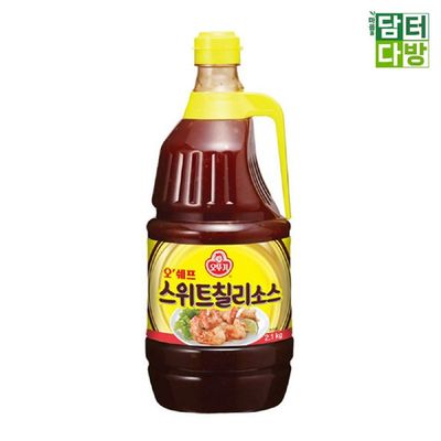 오뚜기 스위트 칠리 소스 2.1kg X 2개 소스 칠리 칠리양념 스위트칠리 월남쌈소스 핫소