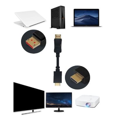 DP to HDMI 케이블 화면복제확장 대역폭32.4Gps 5M HDMI케이블 HDMI선