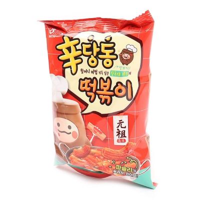 해태) 신당동 떡볶이 110g(1박 16개입) 25.08.03 떡볶이모양과자 떡볶이맛스낵