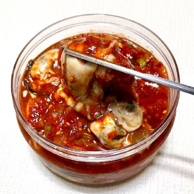 햇굴로 무친 양념 굴무침 300g x 3통