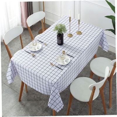 식탁보 NCME2468 디자인 아이디어 방수 종류 블랙 체크 테이블
