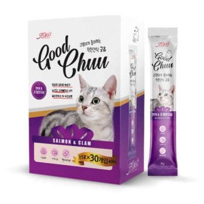 고양이 EOXP9406 츄르 간식 연어조개관자 1box(15gx30개입)