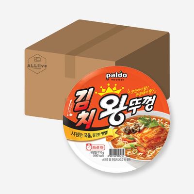 팔도 컵라면 큰컵 김치 왕뚜껑 110g 18개 1box