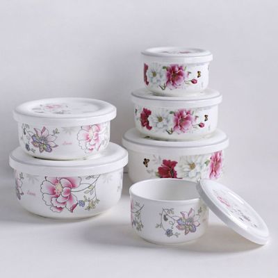 레트로 GTFO0002 본차이나 도자기 뚜껑찬통 대_에일린