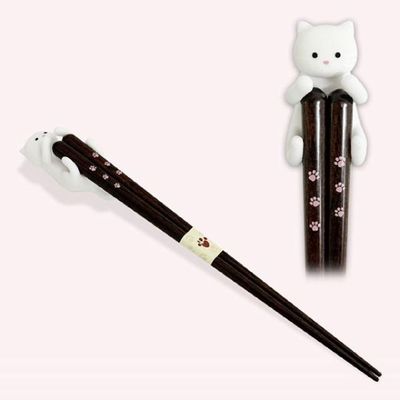 이시다 RAYP0347 고양이 젓가락 받침대세트 홈테이블 플레이팅