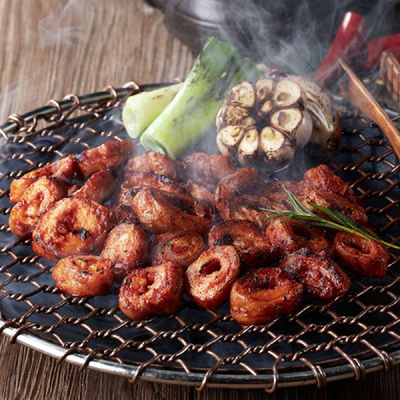 두툼한 캐나다 돼지 막창 300g 불막창 매운 막창 구이 냉동막창 수입막창 양념막창 캠핑막