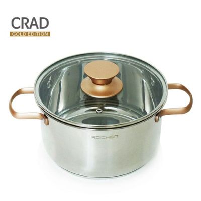 로이첸 NUEB9656 클라드 골드에디션 양수냄비 24cm