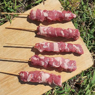 프리미엄 양고기 어깨살 꼬치 5개 350g  대왕 양꼬치 호주양고기 양 왕꼬치 글램핑음식