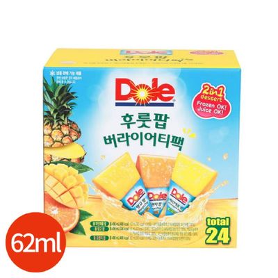 (Dole) 후룻팝 버라이어티팩 62mLx24입