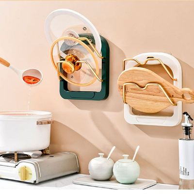 벽걸이 냄비뚜껑 EPIT3592 거치대 주방 가정용 도마선반 받침대_화이트