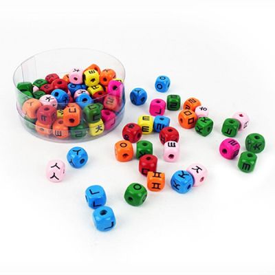 비즈공예 우드 JTYS0212 팔찌 키링 DIY 나무 비즈 (한글자음)