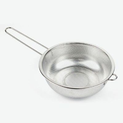 3Size 퀜센스 VBTZ0512 물빠짐 스텐바구니 펀칭볼 편수바구니_17cm