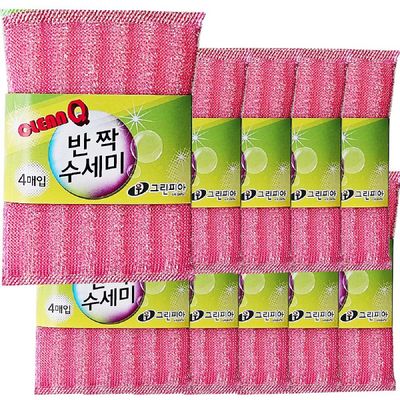 반짝수세미(4매입) 10묶음 FUDI6963 (총 40매)