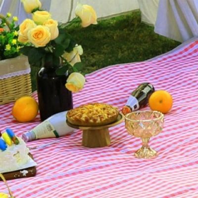 [신상품]비비드 SOBT6330 체크 방수돗자리 휴대용 감성 피크닉 매트